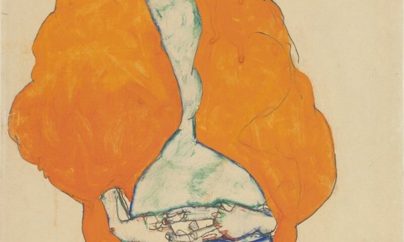 Egon Schiele, Standing male figure (self-portrait)