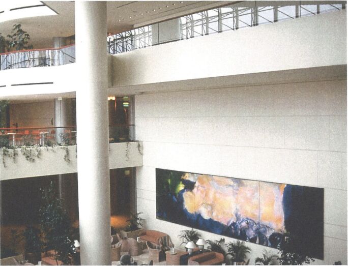 Installation view of Zao Wou-Ki’s triptych Juin-Octo… Zao Wou-Ki.jpg