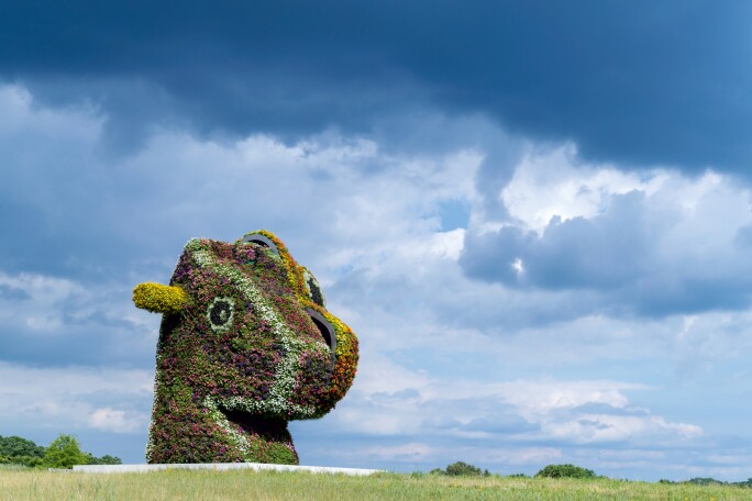 Jeff Koons sculpture at Glenstone Museum