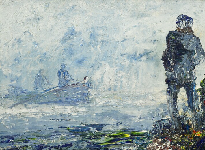 Jack Yeats painting in an auction selling Irish art