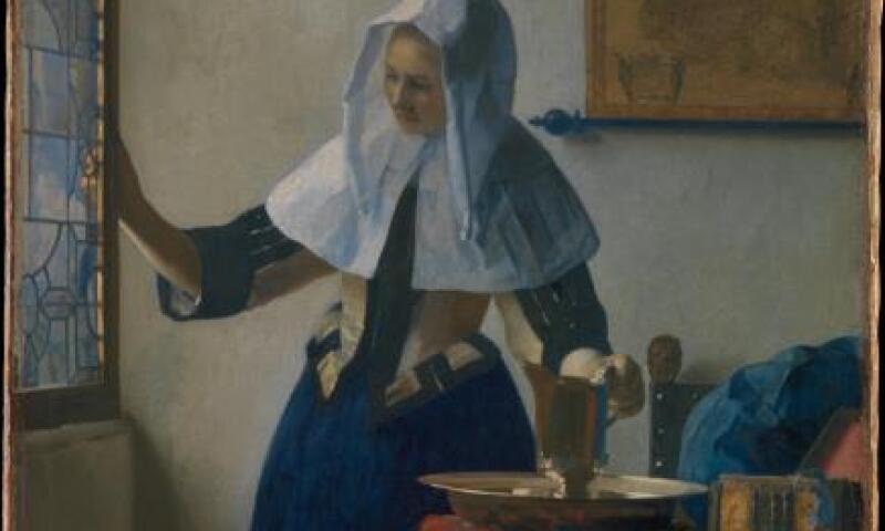 Johannes Vermeer,Young Woman with a Water Pitcher
