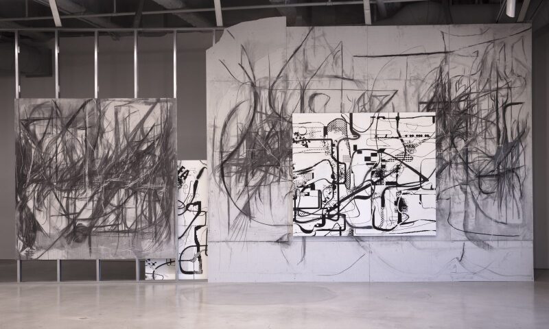 Installation View, Albert Oehlen / Peppi Bottrop Line Packers"