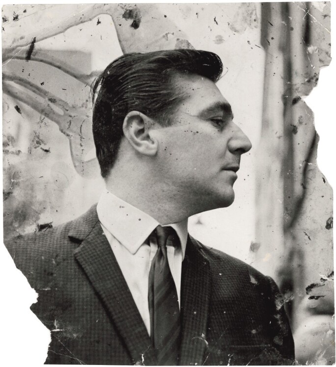 Black and white photograph of George Dyer