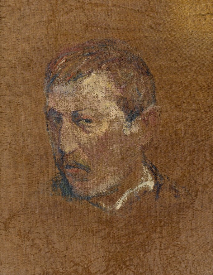 Paul Gauguin, Deux esquisses d'autoportrait (self portrait on reverse). Estimate €600,000-900,000