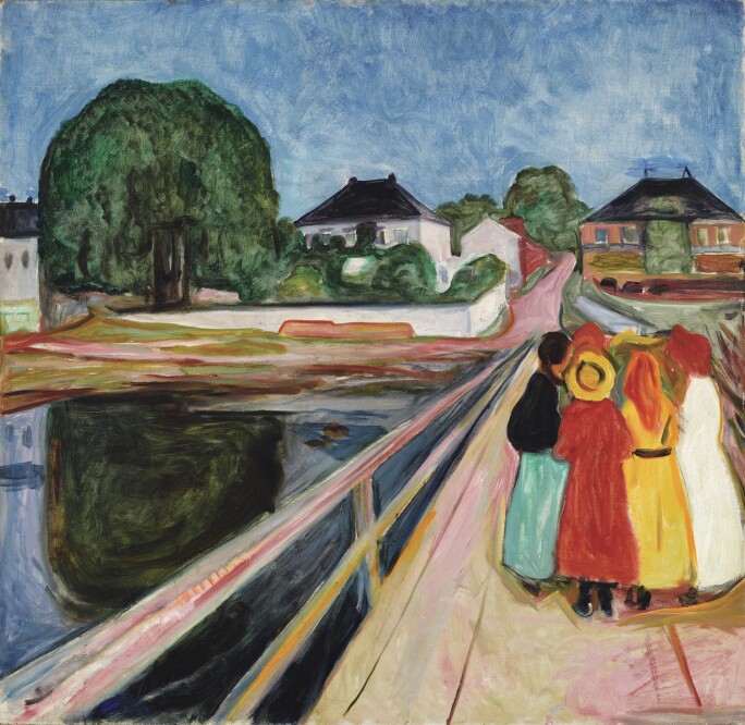 Edvard Munch, Pikene På Broen (Girls On The Bridge), 1902.