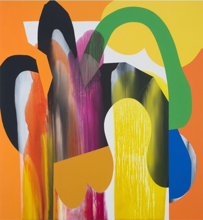Carrie Moyer, Jolly Hydra: Unexplainably Juicy, 2017.