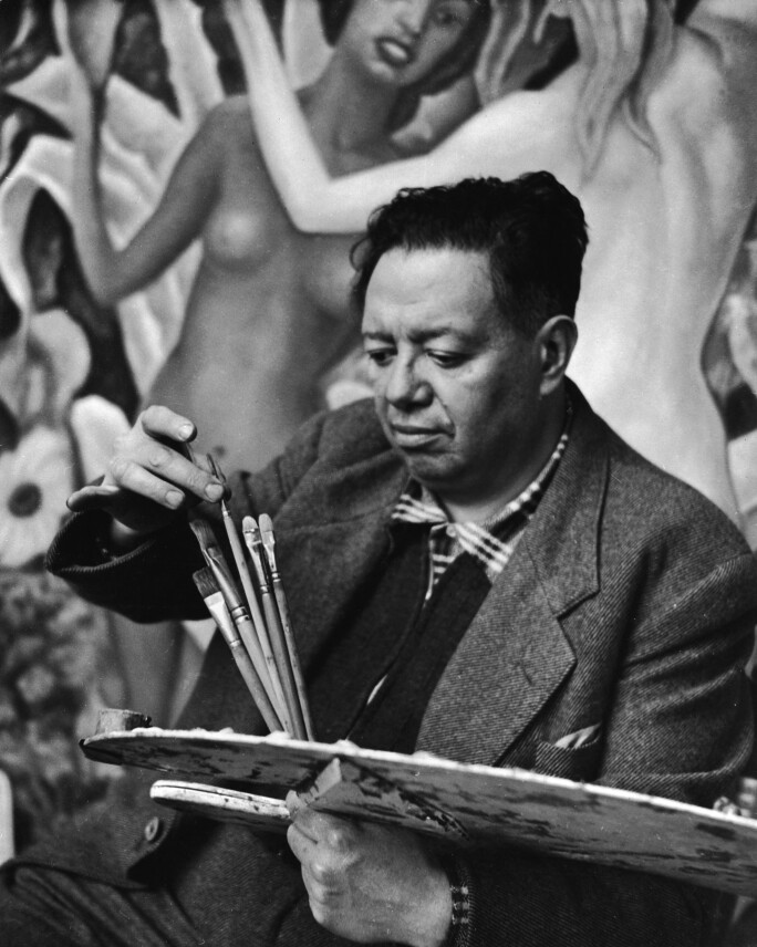 Diego Rivera At Work