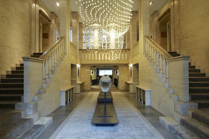 Entrance to Das Stue Hotel