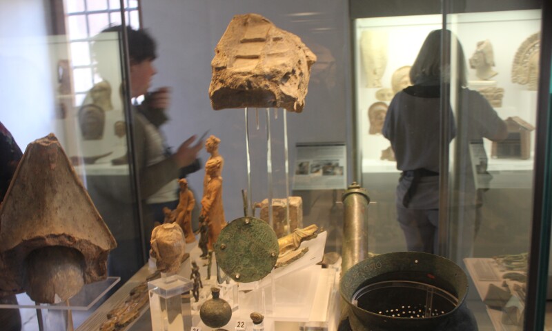 Interior view of the National Etruscan Museum.