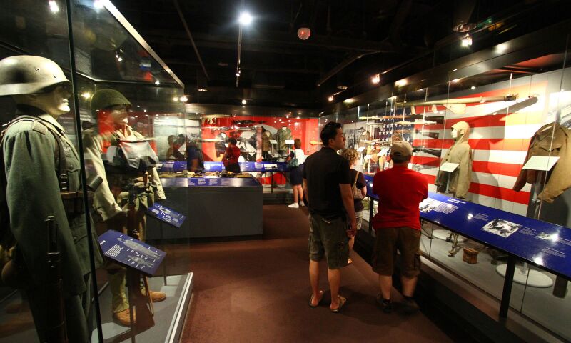 Interior view of the National World War II Museum.
