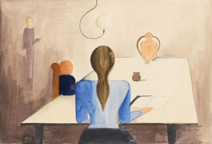 Oskar Schlemmer Tischgesellschaft II