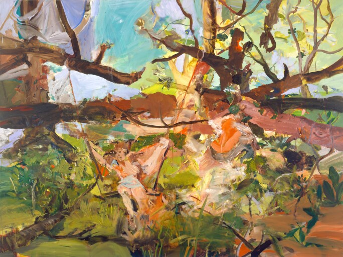 Cecily Brown Abstracted Painting.