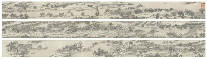 Shen Yuan, Along the river during the Qingming Festival