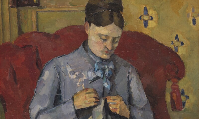 Madame Cézanne Sewing