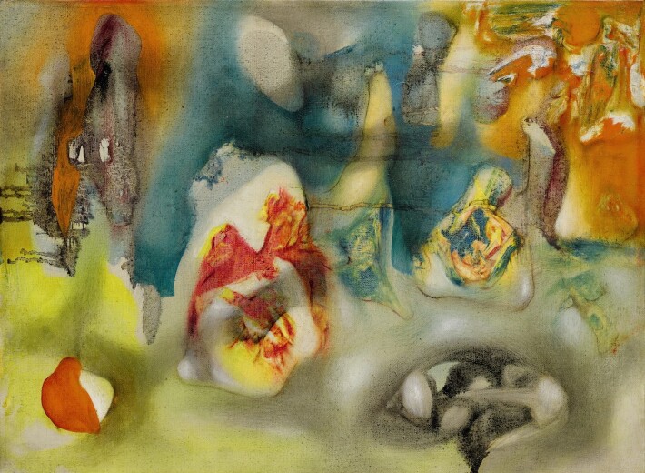 Latin American painting by a Mexican artist in an auction selling Latin American art
