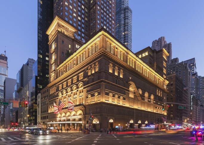 Carnegie Hall: Color Corrected Exterior Photo