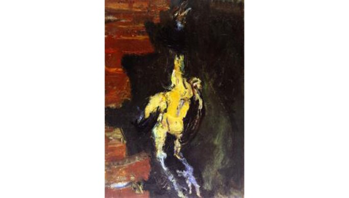 Chaim Soutine, Chicken Hanging Before a Brick Wall, 1925, oil on canvas. Kunstmuseum Bern, Switzerland. Artwork © Artists Rights Society (ARS), New York; Image provided by Erich Lessing/Art Resource, NY
