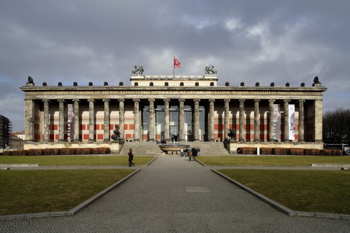 Exterior View, Altes Museum