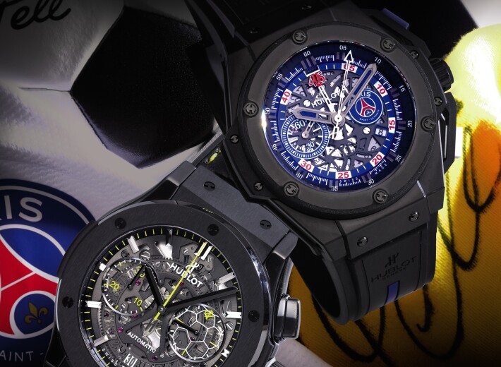 Hublot watches in an auction selling Hublot watches at auction