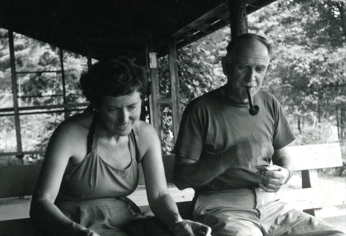 Photograph of Milton and Sally Michel Avery at Woodstock, New York, 1950.