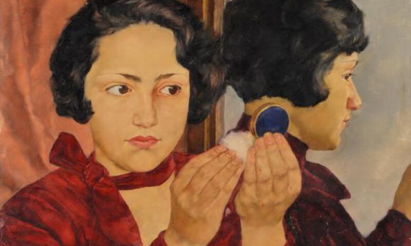 Russian Girl with Compact