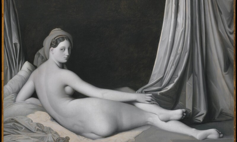 Odalisque in Grisaille