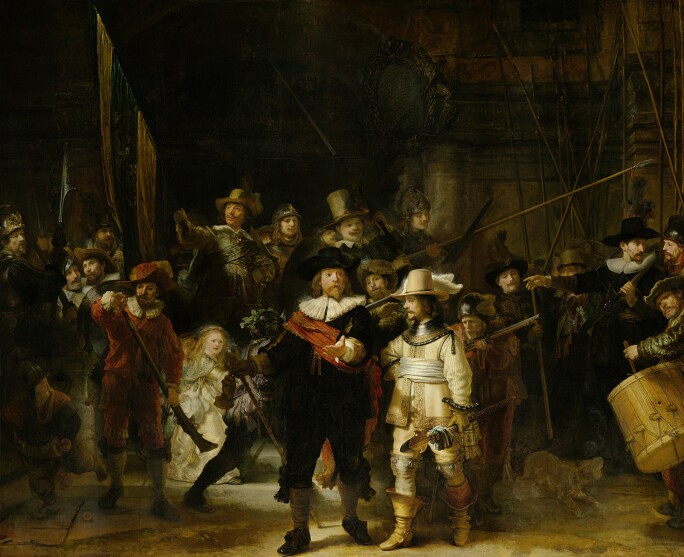Rembrandt, The Night Watch (Militia Company of District II under the Command of Captain Frans Banninck Cocq)