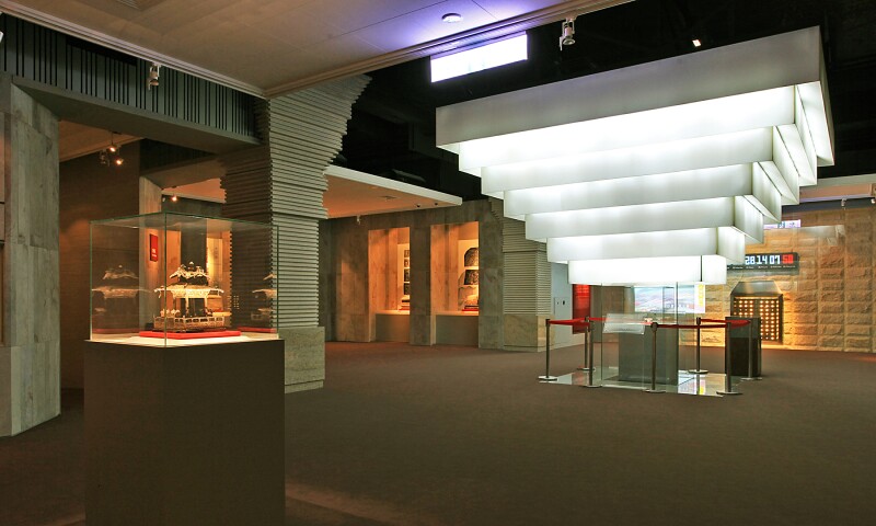Interior view of the Fo Guang Shan Buddha Museum in Kaohsiung.