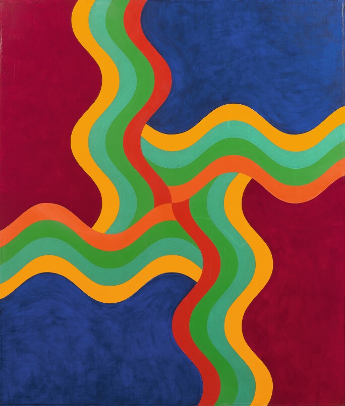 Mohamed Melehi, Composition, 1970.jpg