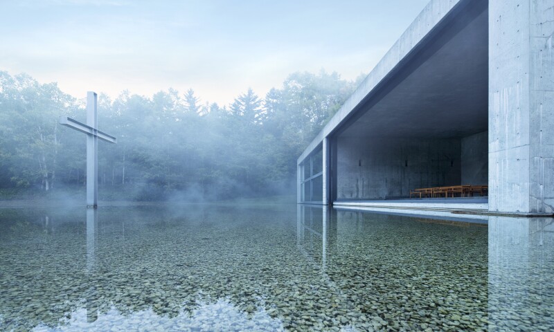 Chapel on the Water (Hoshino Resort Tomamu) in Hokkaido, Japan