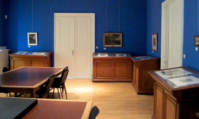 Interior view of the Cabinet des Estampes et des Dessins in Strasbourg.