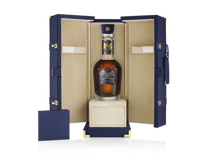Chivas Regal The Icon, 50th Anniversary Limited Edition, Blended Scotch Whisky, Aged 50 Years.