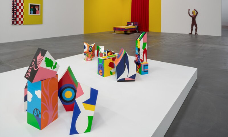 Teresa Burga: Aleatory Structures, exhibition view Migros Museum für Gegenwartskunst