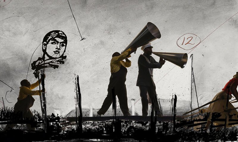 William Kentridge, More Sweetly Play the Dance