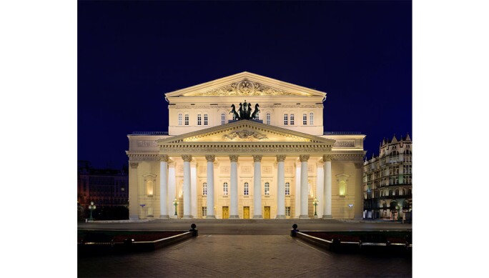 Bolshoi Theatre at night