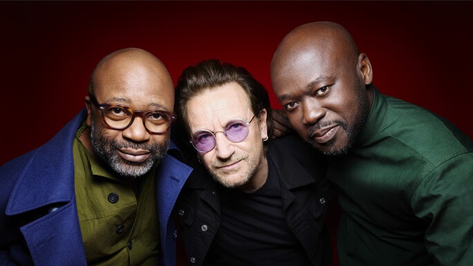 Bono, Theaster Gates and Sir David Adjaye