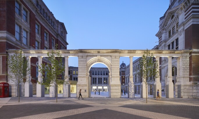 The Sackler Courtyard, the V&A Exhibition Road Quarter