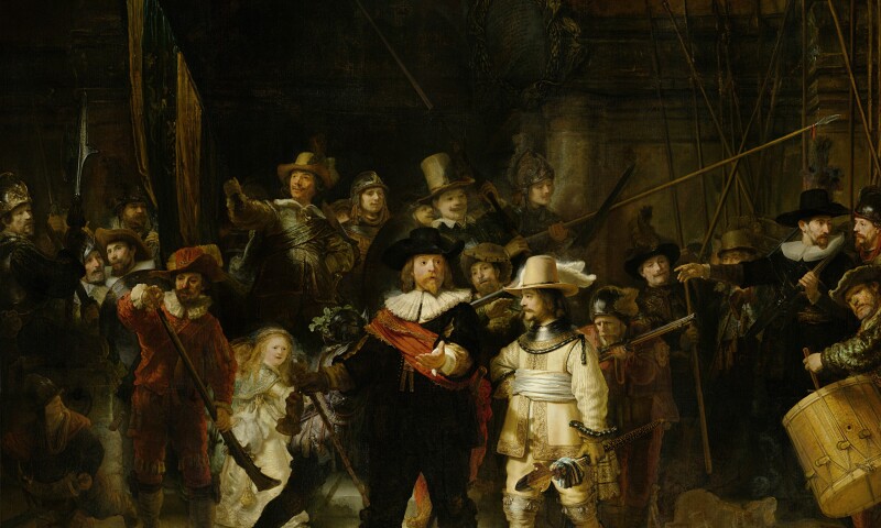 Rembrandt van Rijn, Schutters van wijk II onder leiding van kapitein Frans Banninck Cocq, bekend als de Nachtwacht, 1642.jpg