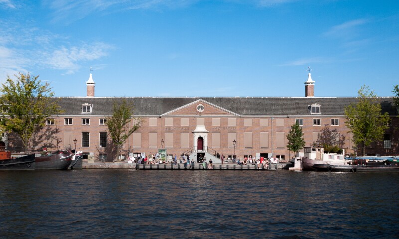 View of the Hermitage museum from the Amstel river.