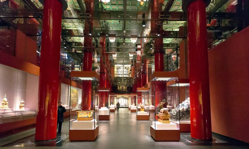 Interior view of the Palace Museum.