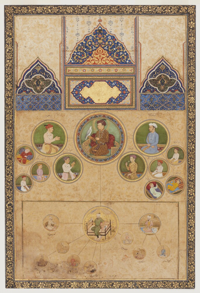 Genealogical Chart of Jahangir, India, Agra 1610-23