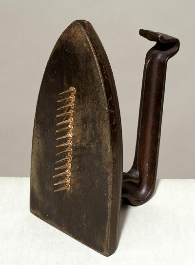 Cadeau 1921, editioned replica 1972 by Man Ray 1890-1976