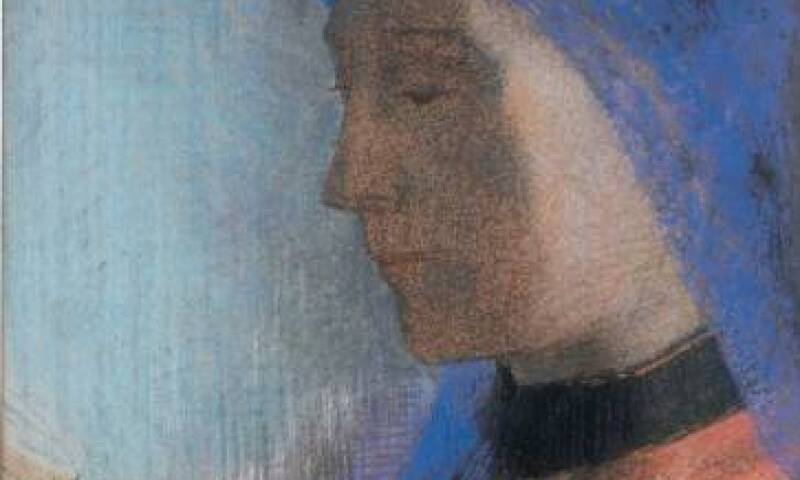 Odilon Redon, La liseuse, 1895-1900, private collection, Hommage à Goya (album with 6 lithographs),
