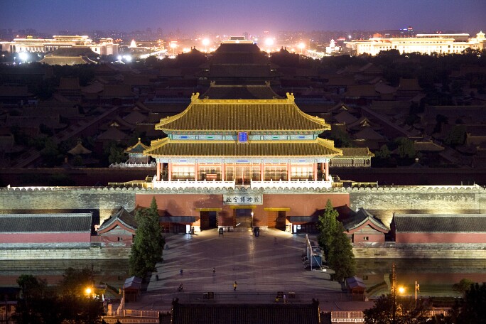 Forbidden City from Jingshan hill, Beijing
