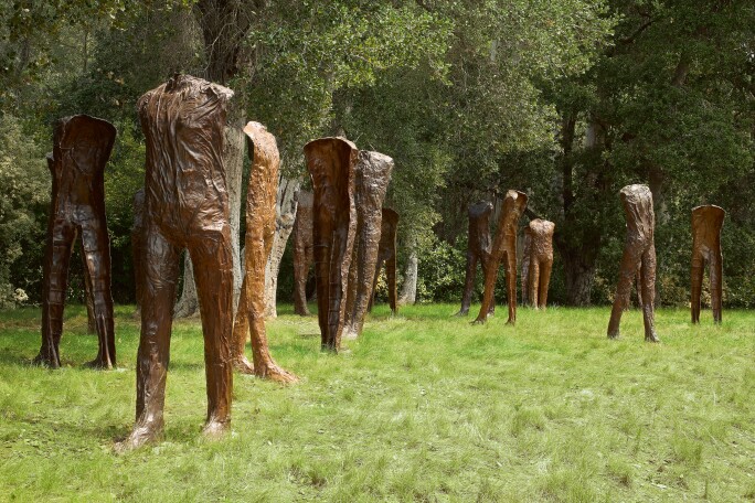 A Magdalena Abakanowicz sculpture