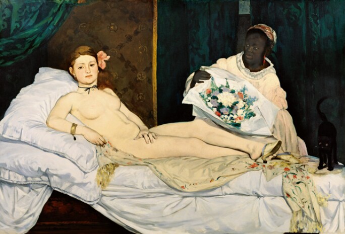 Olympia, 1863 (oil on canvas)