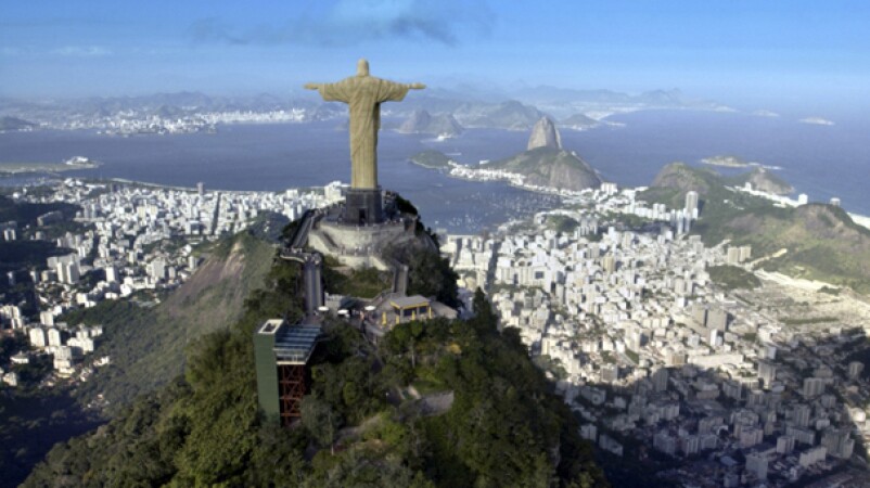 Christ the Redeemer Monument in Rio De Janeiro in Brazil