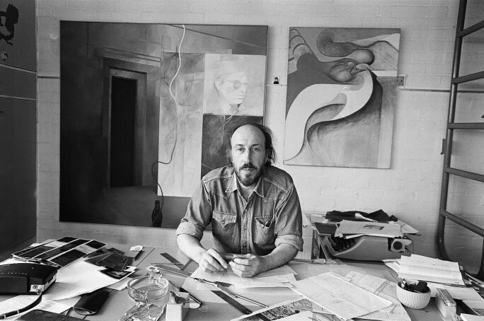 Richard Hamilton In Highgate Studio