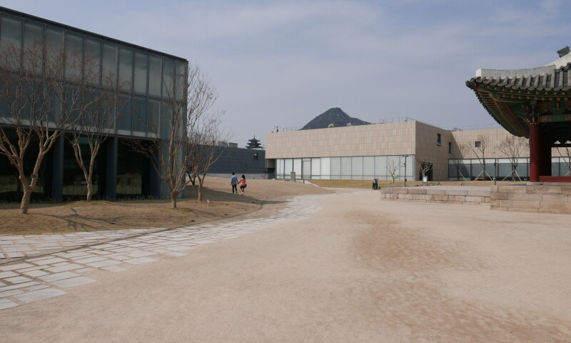 View of the Museum of Modern and Contemporary Art, Seoul. Also showing a view of the courtyard.