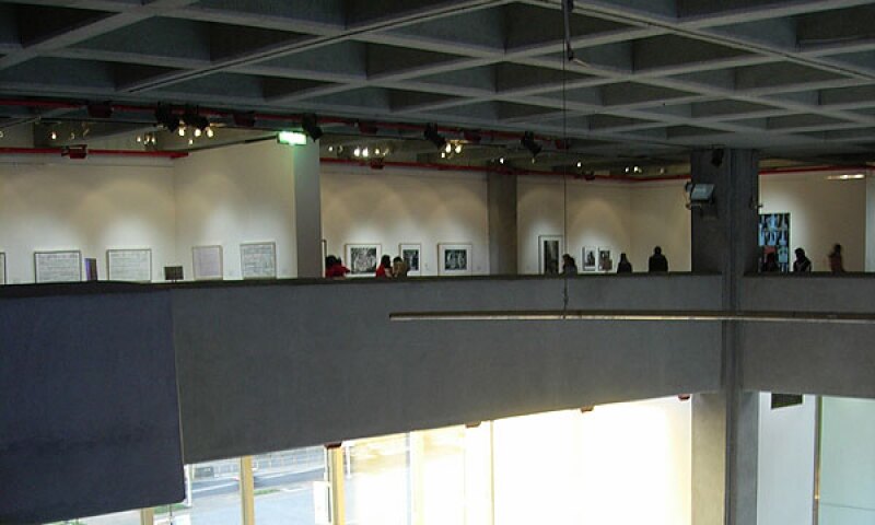 Interior view of the Taipei Fine Arts Museum.